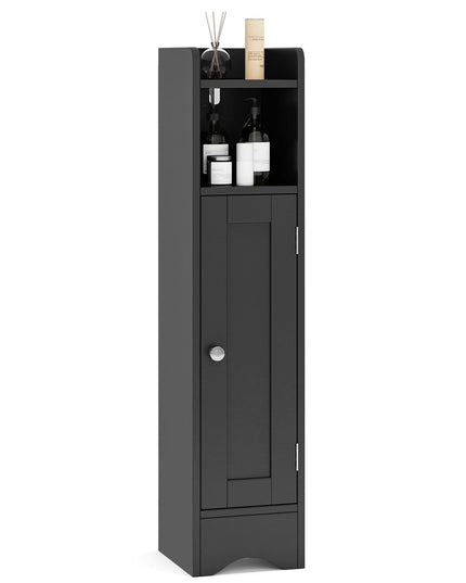Giantex Small Bathroom Storage Cabinet with Door & Adjustable Shelves