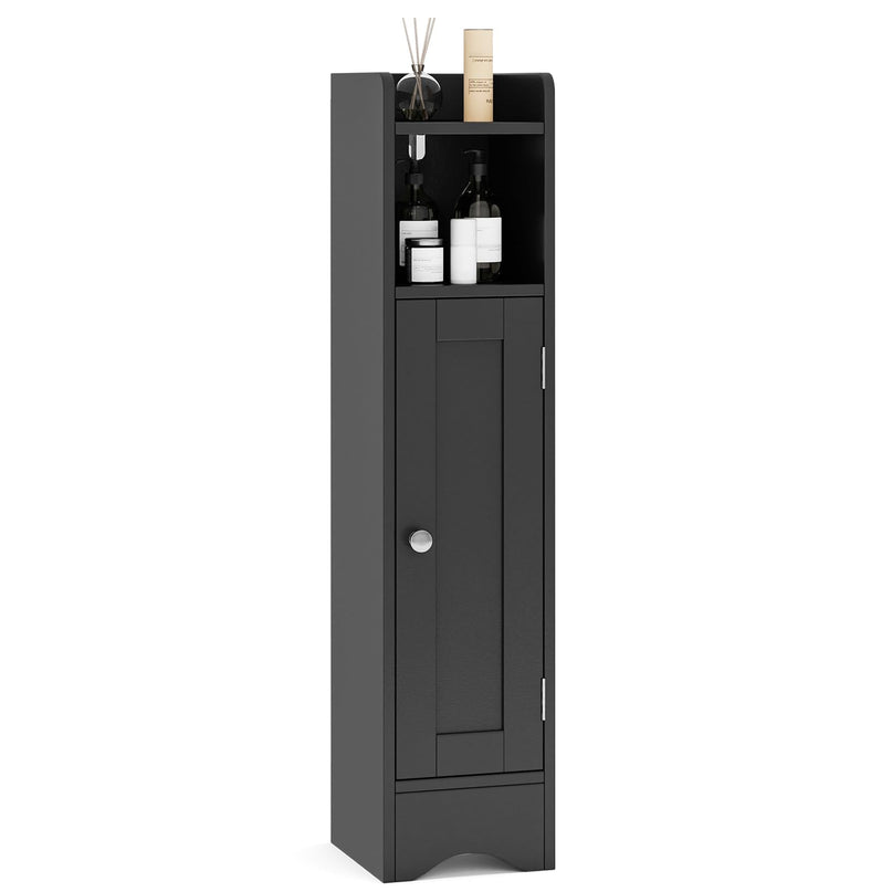Giantex Small Bathroom Storage Cabinet with Door & Adjustable Shelves