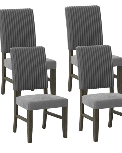 Giantex Dining Chairs Set of 2/4 with Rubber Wood Legs