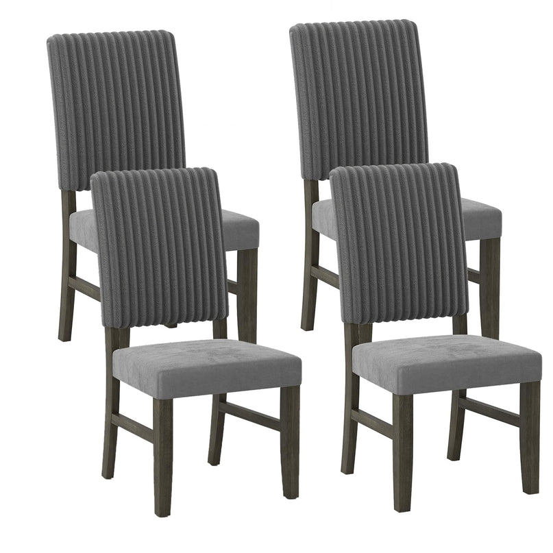 Giantex Dining Chairs Set of 2/4 with Rubber Wood Legs