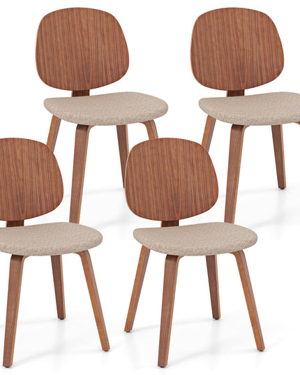 Giantex Wooden Dining Chairs Set of 2/4 for Living Dining Room