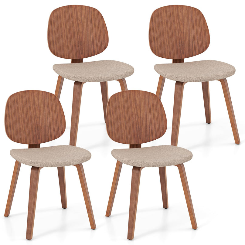 Giantex Wooden Dining Chairs Set of 2/4 for Living Dining Room