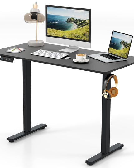 Giantex 48" x 24" Ergonomic Height Adjustable Sit to Stand Desk with 3 Memory Preset