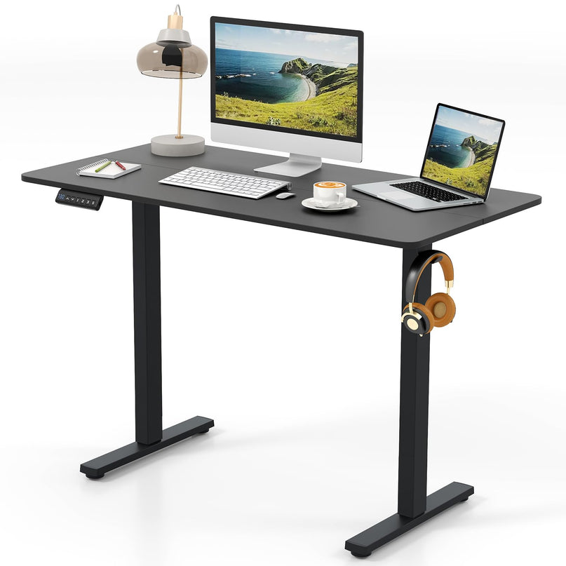 Giantex 48" x 24" Ergonomic Height Adjustable Sit to Stand Desk with 3 Memory Preset