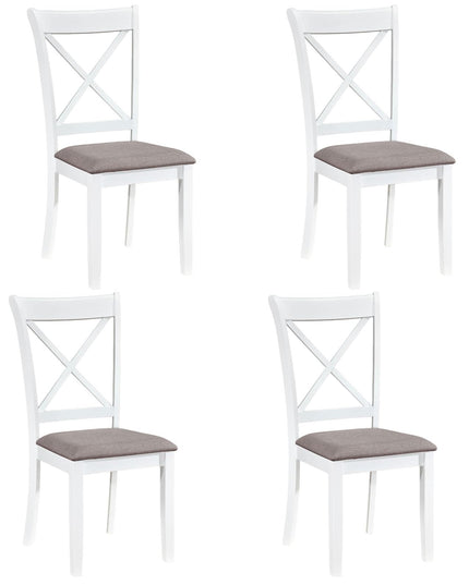 Giantex Rubber Wood Dining Room Chairs with Comfortable Backrest & Padded Seat