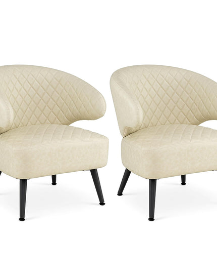 Giantex Mid Century Modern Accent Chair for Living Room Bedroom Office Small Space