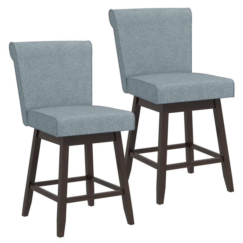 Giantex Modern Upholstered Bar Stools Set
