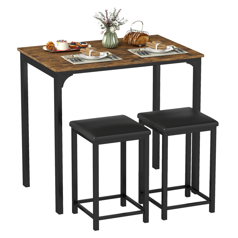 Giantex 3 Piece Dining Table Set for Small Space