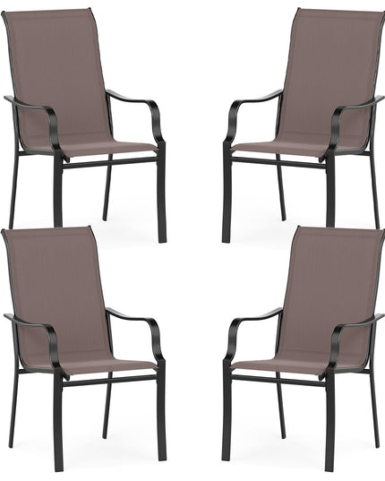 Giantex Patio Chair Set of 2 for Lawn Deck Garden Porch Kitchen Pool