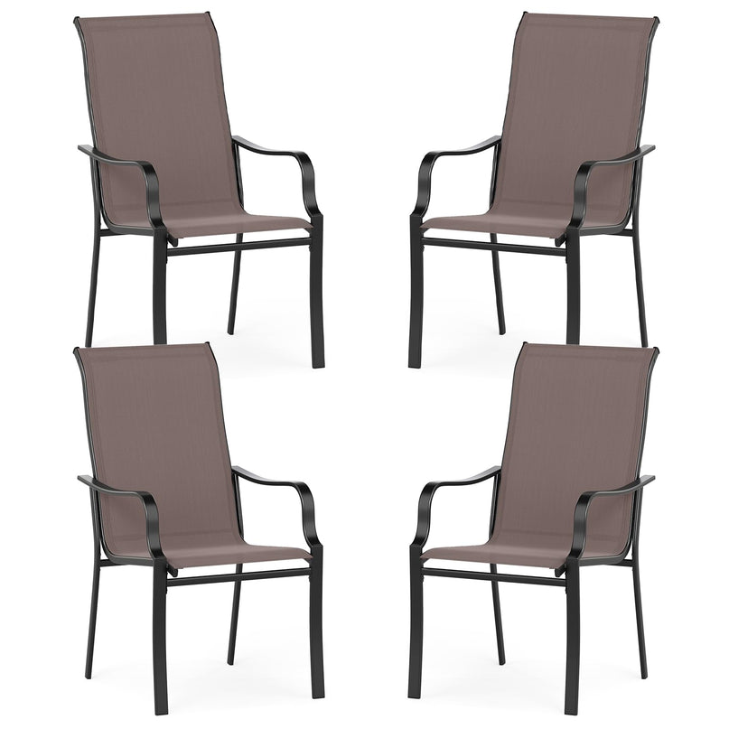Giantex Patio Chair Set of 2 for Lawn Deck Garden Porch Kitchen Pool