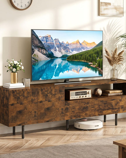 Giantex Wooden TV Stand for TVs up to 70" with Storage Cabinet