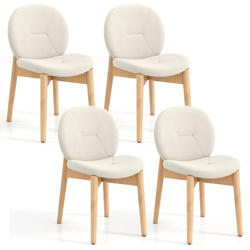 Giantex Wooden Dining Chairs Set of 2/4 for Home Restaurant