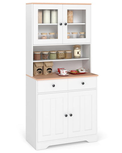Giantex 67" Kitchen Pantry Cabinet for Dining Room