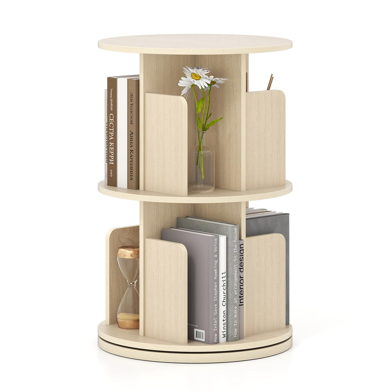 Giantex 3 Tier Rotating Bookshelf for Living Room Bedroom