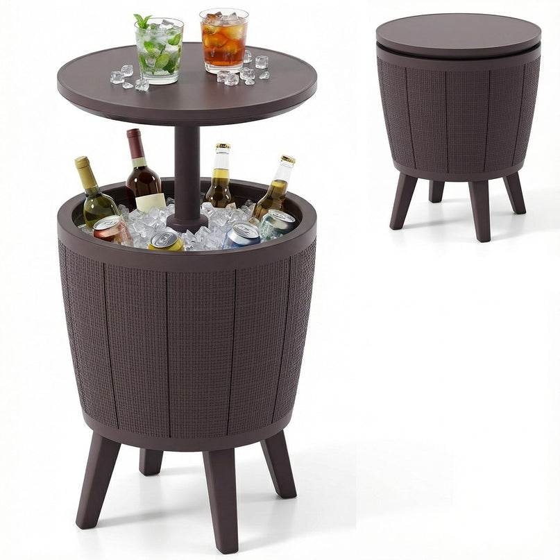 Table de bar de piscine Giantex 3 en 1 avec bouchon de vidange