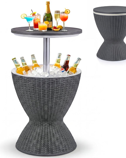 Table de bar rafraîchissante Giantex, glacière à bière et à vin de 30 litres