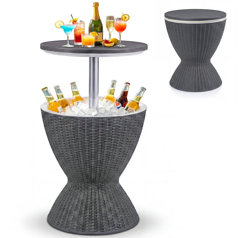 Giantex Cool Bar Table, 8 Gallon Beer and Wine Cooler