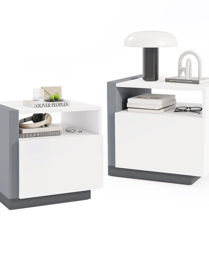 Giantex Modern Nightstand with Drawer