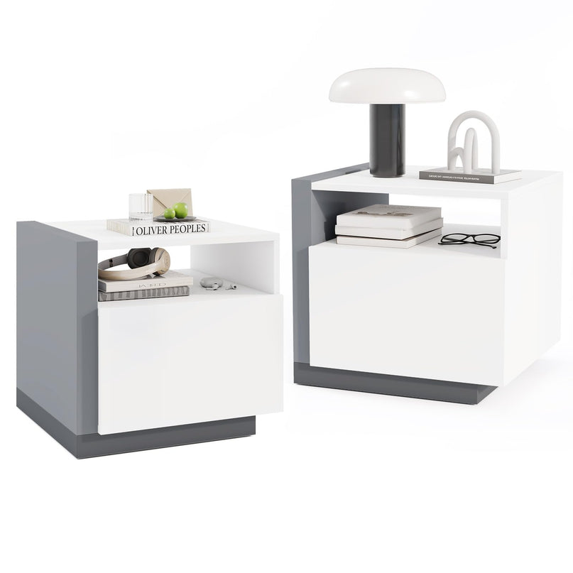 Giantex Modern Nightstand with Drawer