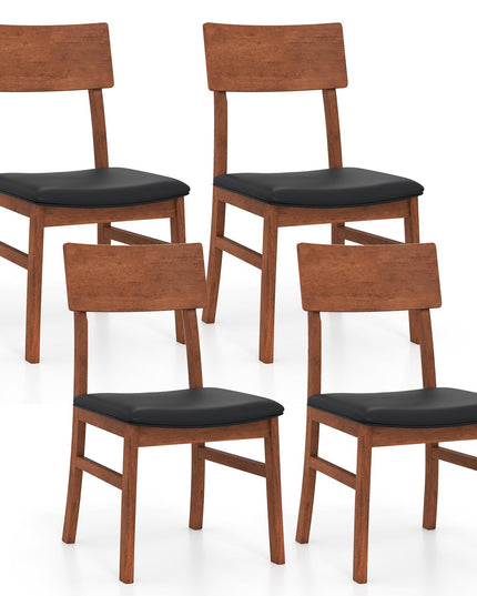 Giantex Wooden Dining Chairs Set of 2/4 for Dining Room