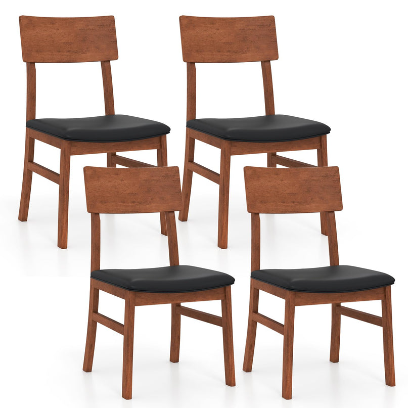 Giantex Wooden Dining Chairs Set of 2/4 for Dining Room