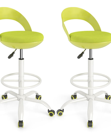 Giantex Drafting Chair with Back for Home
