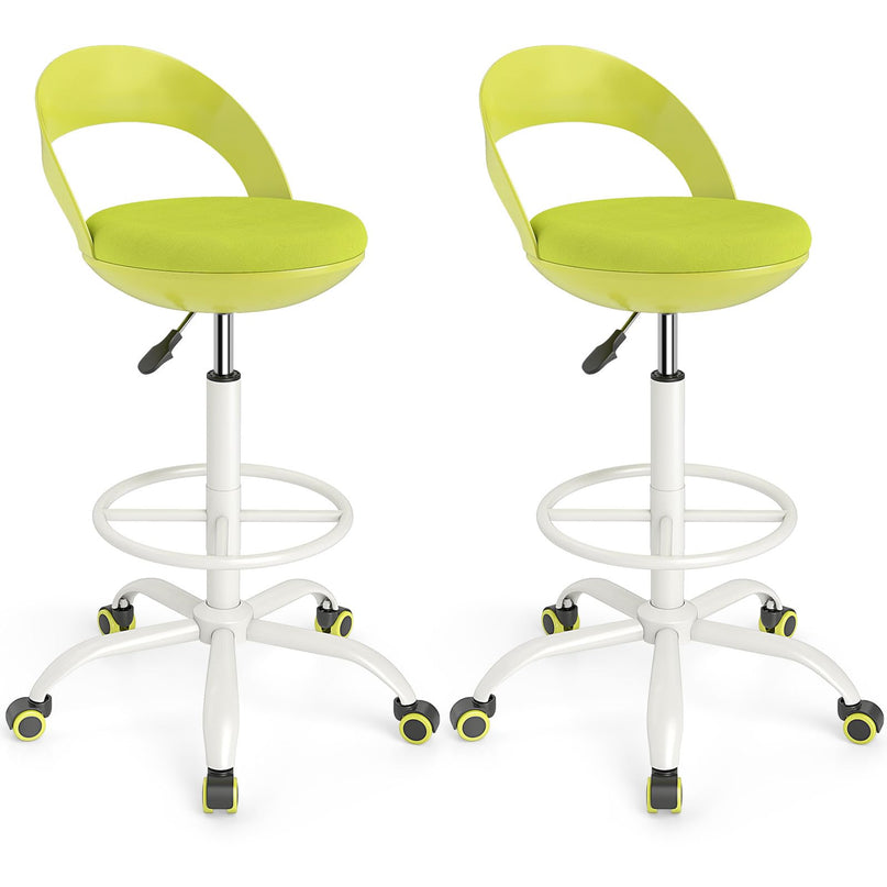 Giantex Drafting Chair with Back for Home