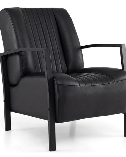 Giantex Modern Accent Chair with Metal Frame for Living Room
