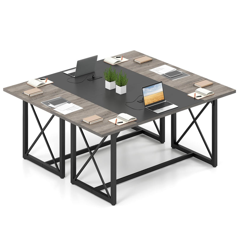 Giantex 6FT Conference Table with Power Outlets