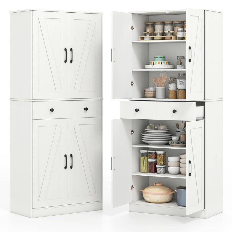 Giantex 72" Tall Kitchen Pantry Cabinet for Living Room