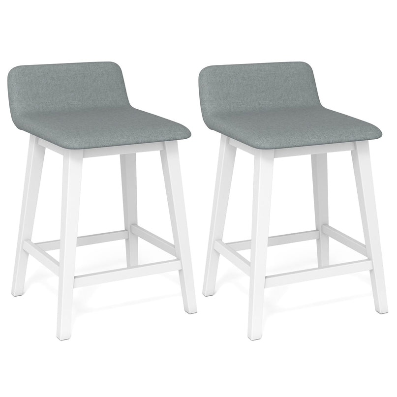 Giantex 24" Bar Stools Set of 2/4 with Low Back for Kitchen Island