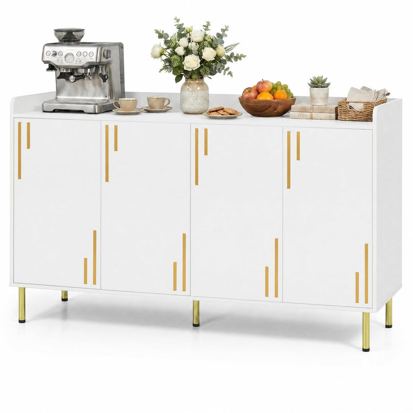 Giantex 55" Buffet Cabinet with 4 Doors