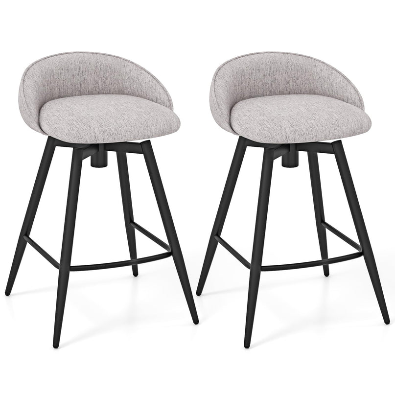 Giantex Swivel Bar Stools Set with Footrest for Kitchen Island