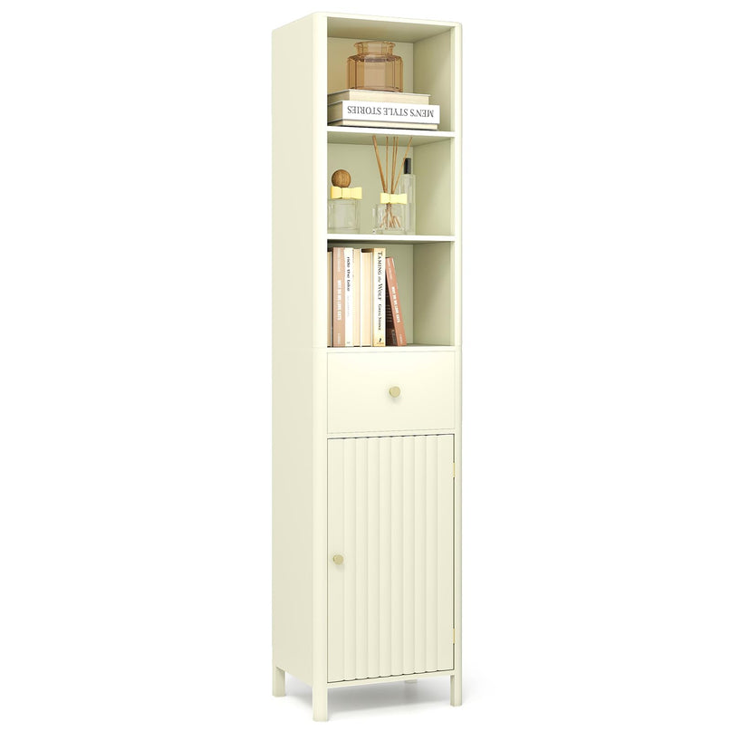 Giantex 67" Tall Bathroom Cabinet for Small Spaces