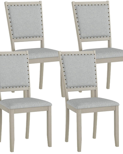 Giantex Farmhouse Dining Chairs Set of 2/4 for Dining Room Living Room Restaurant