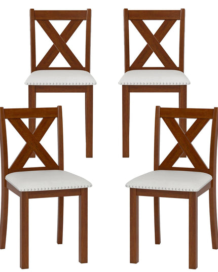 Giantex Wooden Dining Chairs Set of 2/4 for Living Room