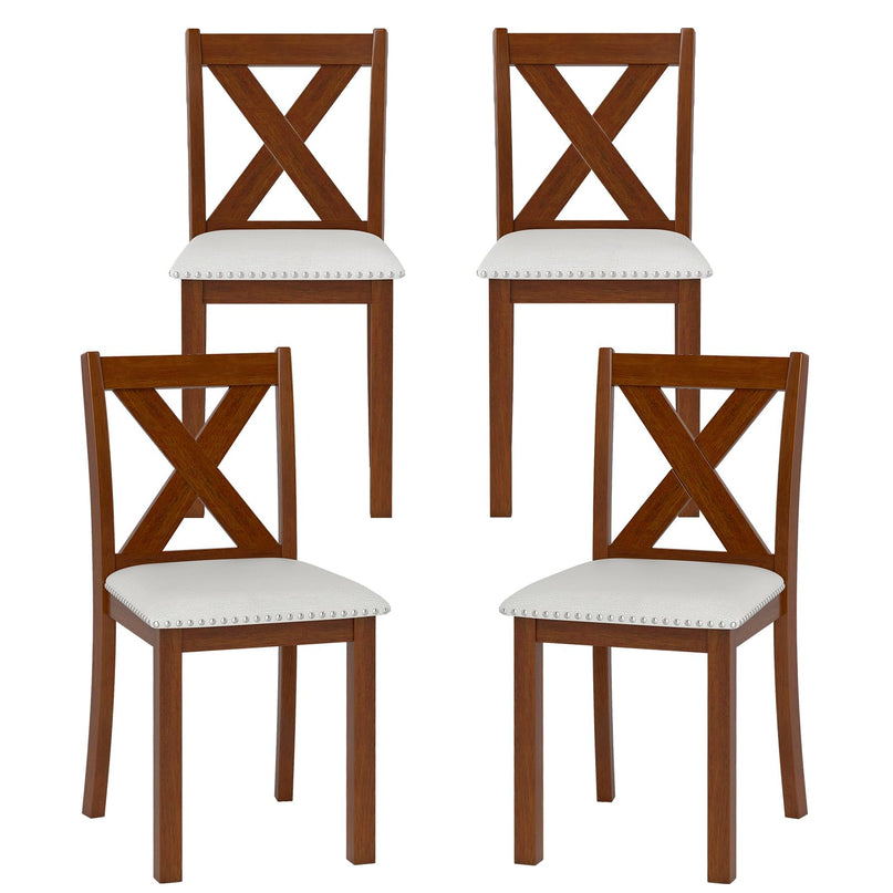 Giantex Wooden Dining Chairs Set of 2/4 for Living Room