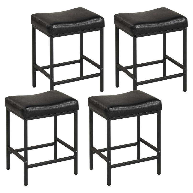 Chaises de bar Giantex de 25 pouces à hauteur de comptoir pour îlot de cuisine avec pieds en métal