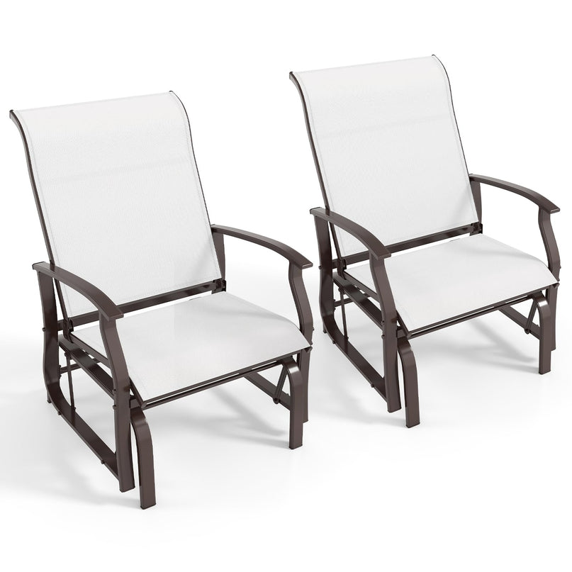 Giantex 2/4 Pack Outdoor Glider Rocking Chairs for Porch
