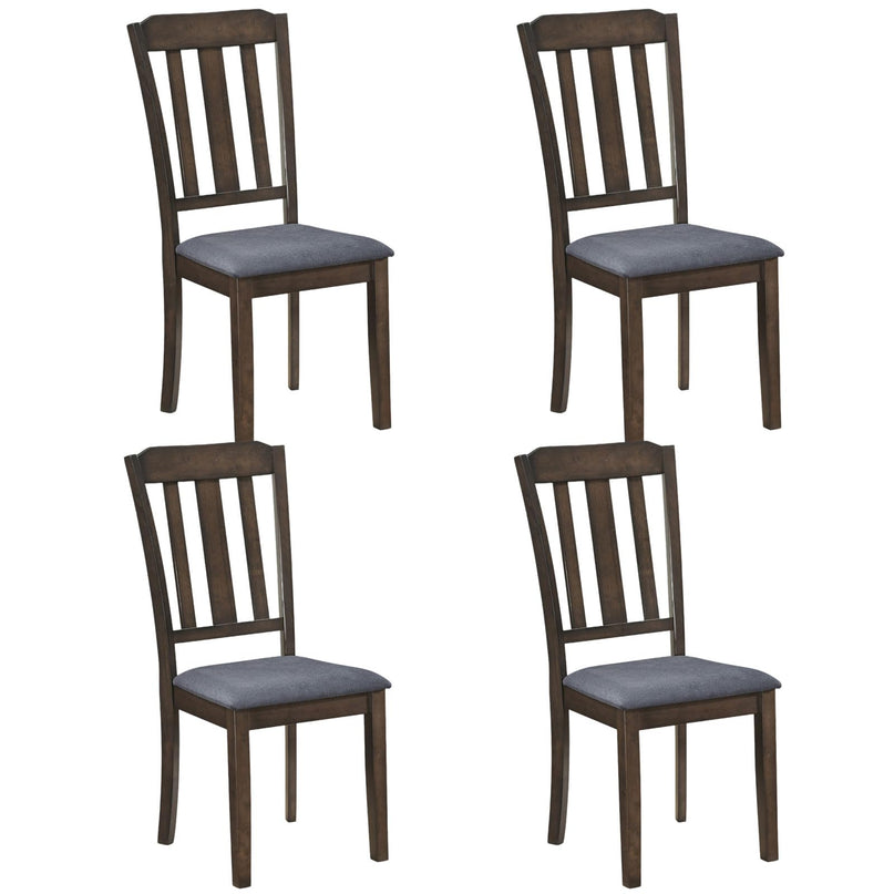 Giantex Wood Dining Chairs Set with Comfortable Backrest & Padded Seat