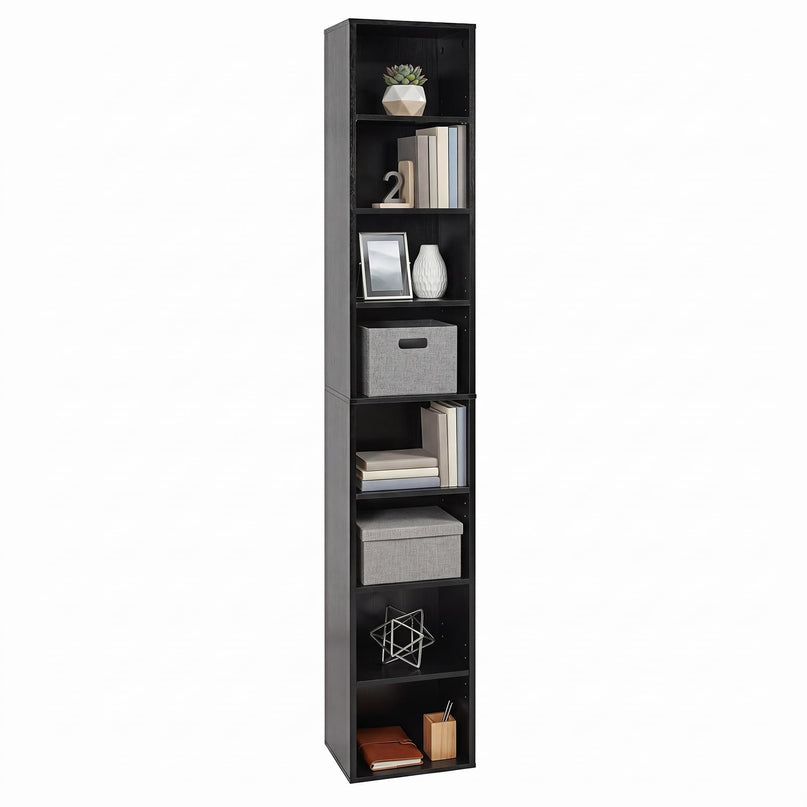 Giantex 8-Tier Slim Media Tower Rack for Home Office
