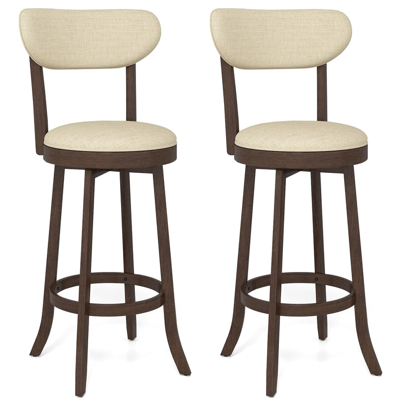 Giantex Swivel Bar Stools Set of 2/4 for Kitchen Island