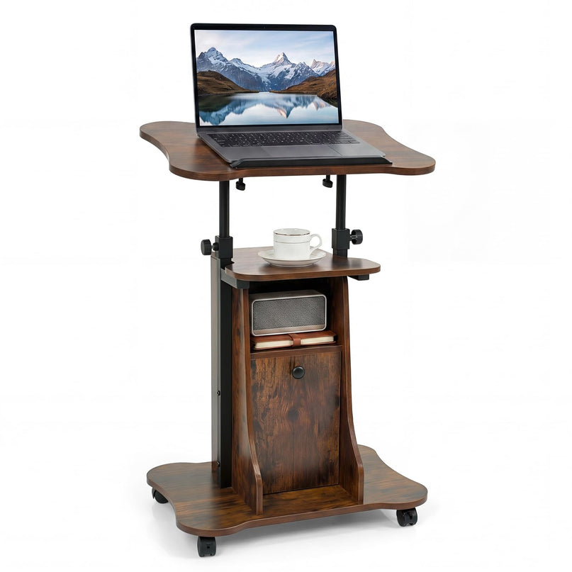 Giantex Mobile Podium Stand for Home Office