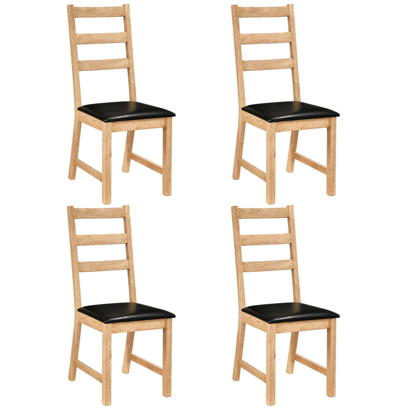 Giantex Farmhouse Kitchen Chairs w/Hollowed Backrest