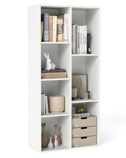Giantex Floor Standing Open Bookshelf w/Storage Shelves