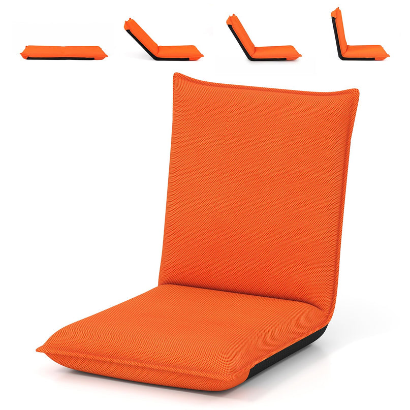 GIANTEX Adjustable Mesh Floor Sofa Chair for Meditation Seminars Reading TV Watching or Gaming
