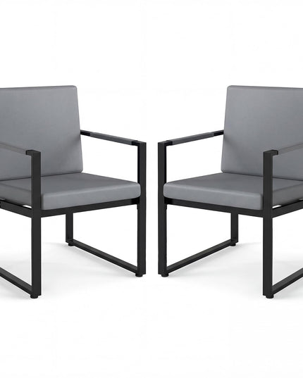 Giantex Lot de 2 chaises d'appoint modernes pour salon