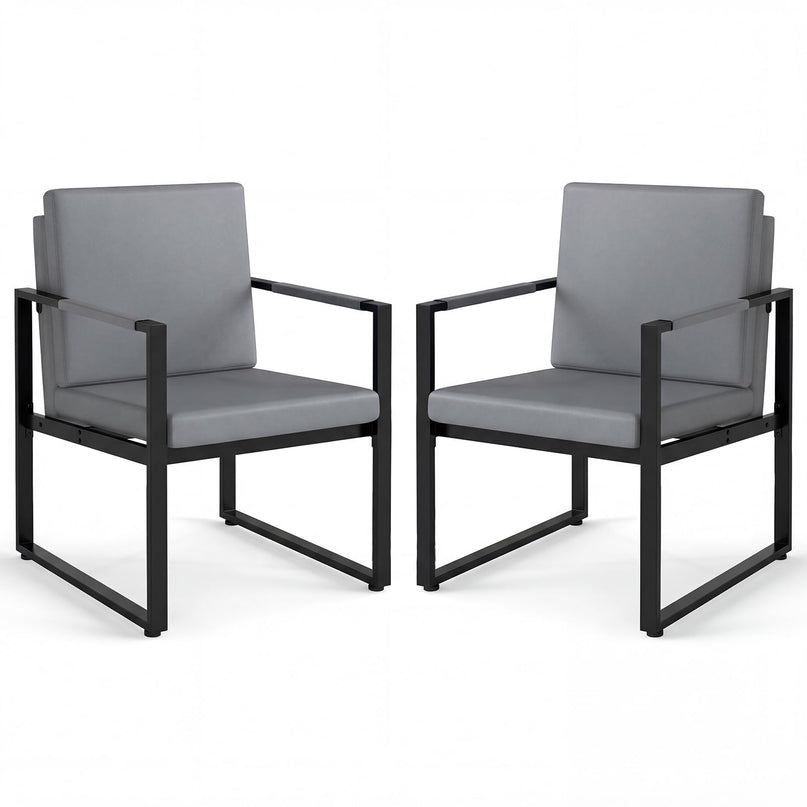 Giantex Modern Accent Chair Set of 2 for Living Room