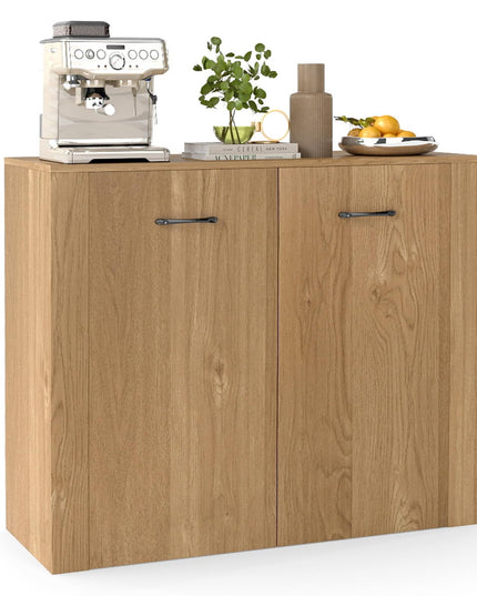 Buffet Giantex 38" avec 2 Portes et 4 Étagères Cubiques