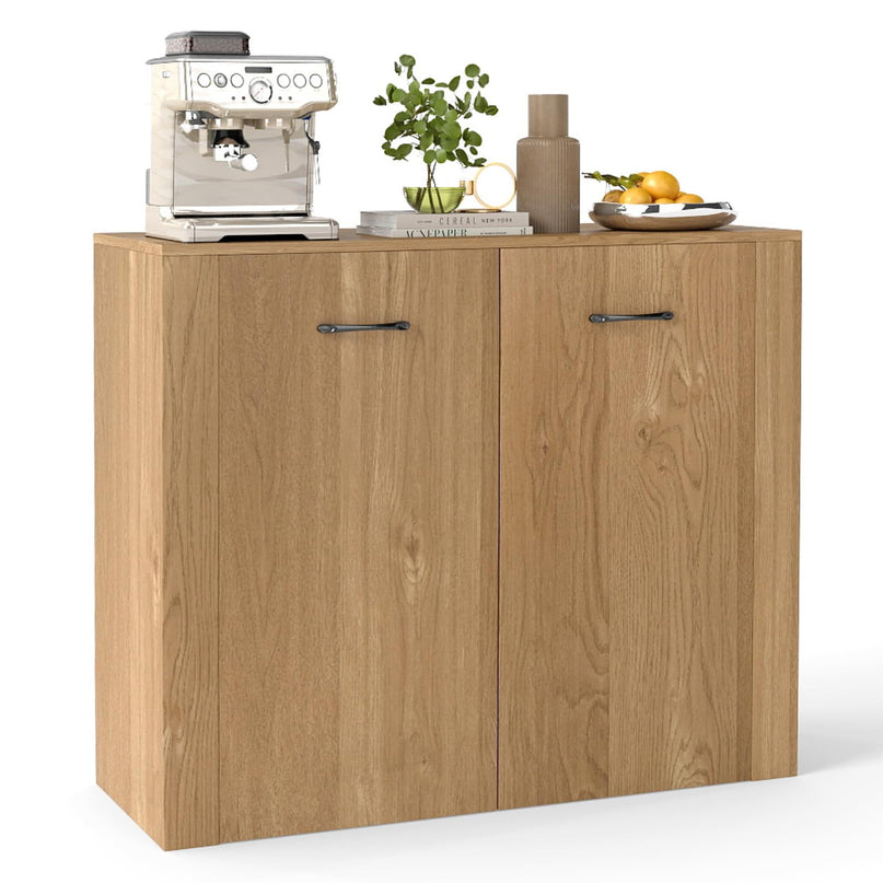 Buffet Giantex 38" avec 2 Portes et 4 Étagères Cubiques